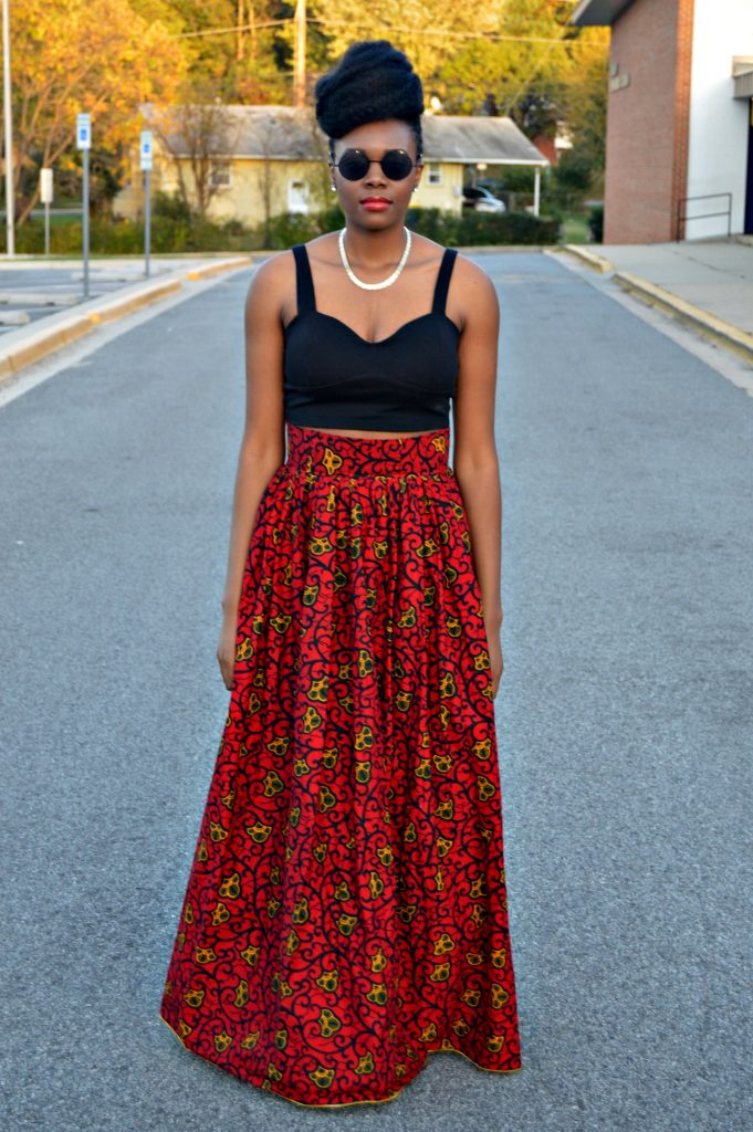 leather-ankara-black-forever-21-leather-jacket-black-croptop-and-red-puksies-wardrobe-aymone-maxi-skirt-for-all-things-ankara-fashion-week-2014-day-1-5