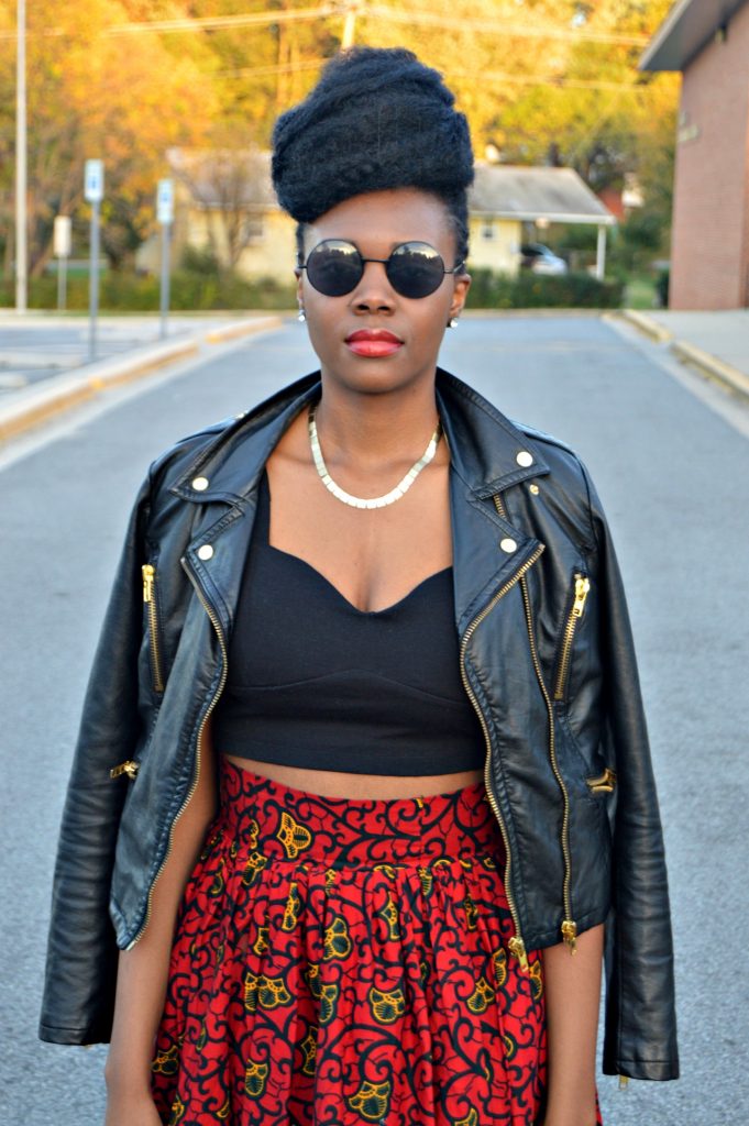 leather-ankara-black-forever-21-leather-jacket-black-croptop-and-red-puksies-wardrobe-aymone-maxi-skirt-for-all-things-ankara-fashion-week-2014-day-1-7