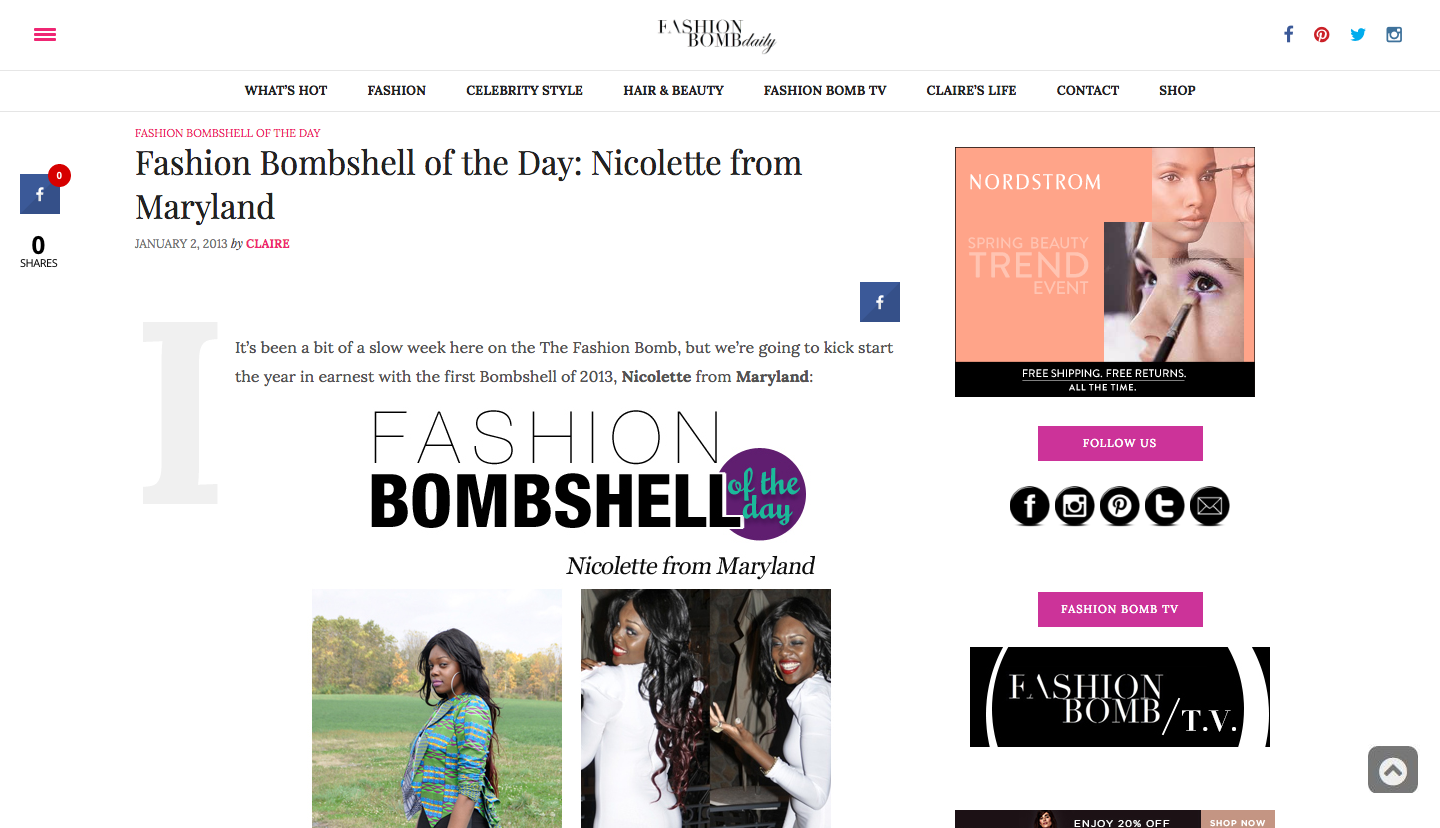 Nikki Billie Jean in Fashion Bomb Daily